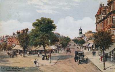 Station Rd and Pier Avenue, Clacton-on-Sea by Alfred Robert Quinton